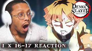 Demon Slayer REACTION Ep. 16-17 "You Must Master A Single Thing" Kimetsu no Yaiba