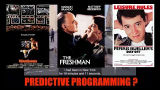 Matthew Broderick (Ferris Bueller)The Freshman 1990 Predictive Programming 11 years in the future