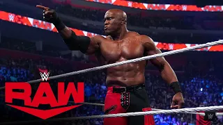 Bobby Lashley takes over “The VIP Lounge” and confronts MVP and Omos: Raw, April 11, 2022