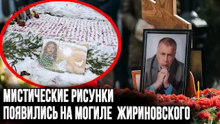 Мистические рисунки появились на могиле Владимира Жириновского на Новодевичьем кладбище