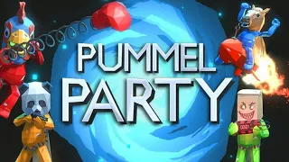 Pummel party в восьмером!!! 5 девчонок против 3х парней. Ссылки в описании