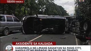 5 sasakyan nagkarambola sa Pasig