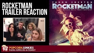 Rocketman (2019 Elton John) Official Trailer - Nadia Sawalha & The Popcorn Junkies Family Reaction