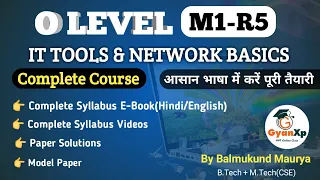 O Level IT Tools & Network Basics (M1-R5) Complete Course (Hindi/English)