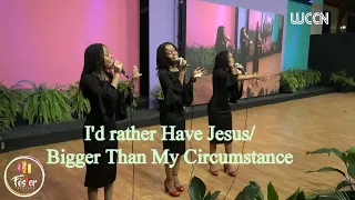 The Foster Triplets || I'd Rather Have Jesus/Bigger Than My Circumstance