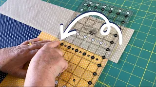 FAST METHOD! Easy 4 Patch Quilt Tutorial - Using Fabric from Temu