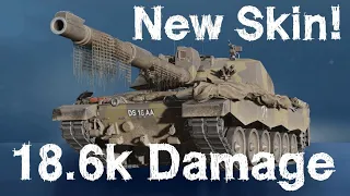 New Challenger 2 Sahara Skin 18.6k Damage (World of Tanks Modern Armor)