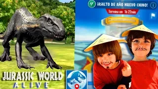 Jugamos con el INDORAPTOR en el ASALTO de Año Nuevo Chino 🎉🤓Jurassic World ALIVE