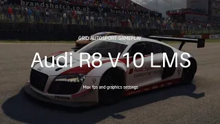 Grid autosport Audi R8 V10 LMS Ultra gameplay. Max fps and max graphic setting