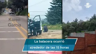 La balacera con armas largas que paralizó la México-Cuernavaca en video