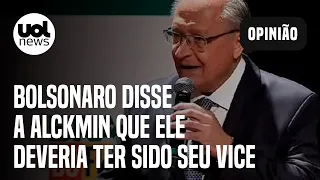 Bolsonaro disse a Alckmin que ele deveria ter sido seu vice, diz jornal