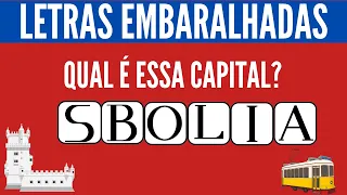 🗺️(QUIZ) Você consegue identificar um nome de uma capital de um país com pelas letras embaralhadas?