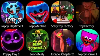 Poppy Playtime 3,Toy Factory,Poppy Horror 2,PoppyMobile, Poppy Playtime 2,Blue Escape:Chapter 2...