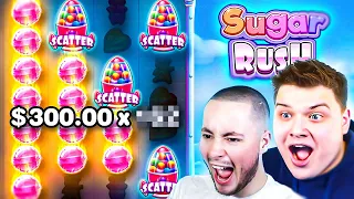 EXTREME TOP SYMBOL CLUSTER On SUGAR RUSH!! (BONUS BUYS)