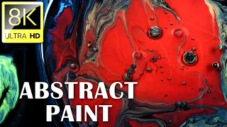 Abstract Paint in Motion | Collection in 8K ULTRA HD (60 FPS) | Satisfying Film With Dark Music