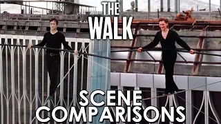 The Walk (2015) and Man on Wire (2008) - scene comparisons