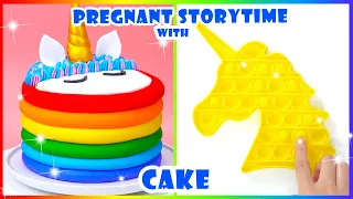 🍰 PREGNANT STORYTIME: MY HUSBAND GOT MY BESTIE PREGNANT 🌈 Amazing Rainbow Unicorn Cake Decorating