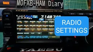 YAESU FT-710 Radio Settings - (Blue tab)