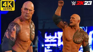 WWE 2K23 60 FPS Entrance Mod: The Rock ft. New Updated Tattoo (4K) - i9 13900K | RTX 4090
