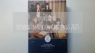 Unboxing Lesserafim Season Greetings 2023