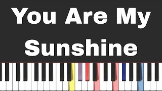 You Are My Sunshine  ( Easy  Piano Tutorial  With  Sheet )