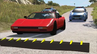 Police Spike Strip Deployments 3 | BeamNG.drive