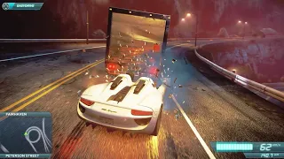 NFS Most wanted 2012 Porsche 918 spyder gameplay On UHD Nvidia overlay RTX 3050