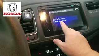 HONDA: How to Delete Bluetooth Device Phone by Touch-Screen (Civic Pilot CR-V HR-V Ridgeline Accord)