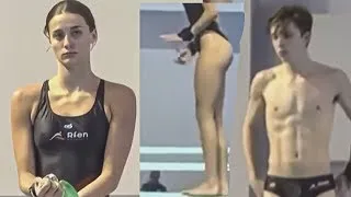 STUNNING Ana Carvajal San Miguel & Her Boyfriend  - European Junior Diving Championship 2022