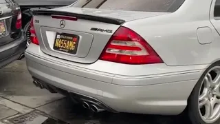 Mercedes C55 amg w203 - Insane Exhaust sound pops