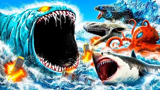 BLOOP vs EVERY SEA MONSTER In GTA 5