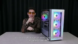 Segotep Gank360-RGB—— All white Gaming PC Case with RGB Panel