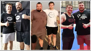 6'3" guy next to WORLD'S STRONGEST MEN (Eddie Hall, Brian Shaw, Stoltman, Thor Bjornsson) (part 1)