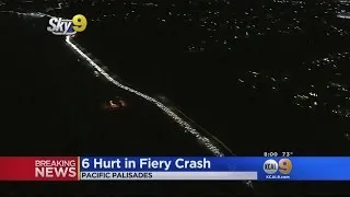 Fiery Crash On PCH Creates Traffic Nightmare In Pacific Palisades