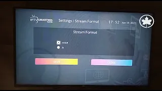 Configuração - Mudar formato de reprodução IPTV Smarters
