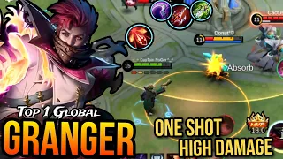 21 Kills Granger Perfect One Shot High Damage Build | Top 1 Global Granger gameplay & Build | MLBB