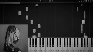 A1 | The Caretaker - it's just a burning memory (Piano Tutorial + FREE MIDI)