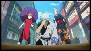 Gintama | Love Potion Arc | Gintoki flirt on Tsukuyo and Kagura.