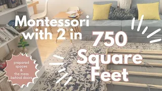 SMALL SPACE MONTESSORI | Full Montessori Apartment Tour | 2 Kids in 750 Square Feet Montessori Home