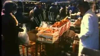 Ridley Road Market, Dalston, Hackney, London, 1980's.  Film 90561