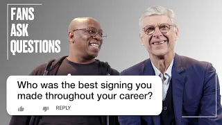 Ian Wright Puts Fan Questions To Arsène Wenger | FAQs| SPORTbible