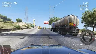 LSPDFR - Day 910 - Dashcam Footage of Tanker Chase