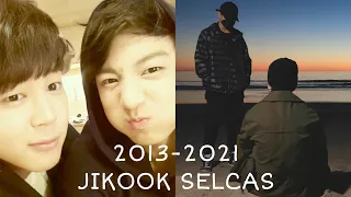 Jikook selcas from 2013 - 2021