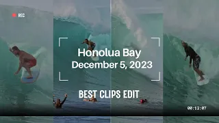 GOOD Honolua Bay West Maui Surfing Hawaii - December 5, 2023 (EDIT) (4K)