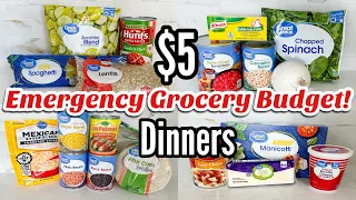 $5 DINNERS | FIVE Quick Cheap Meal Ideas Made EASY! | $25 Grocery Budget | Julia Pacheco