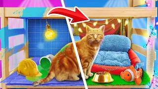 Construímos uma Casa para Gatos! Incrível Transformação de Quarto