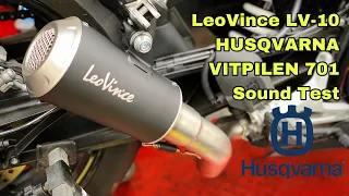 HUSQVARNA Vitpilen 701 LeoVince LV10 exhaust : Factory vs Aftermarket sound test