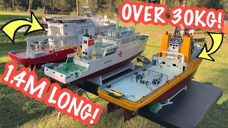 HUGE SCALE RC BOATS OVER 30KG & 1.3M LONG - THESE ARE INCREDIBLE!