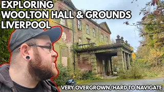 Exploring Woolton Hall Liverpool - Very Overgrown & Hard To Navigate