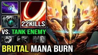 WTF 1st ITEM Diffusal Brutal Mana Burn Pro Juggernaut with Super Crit Against Tank Hero Dota 2